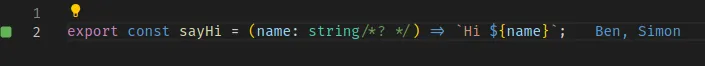 live comment example